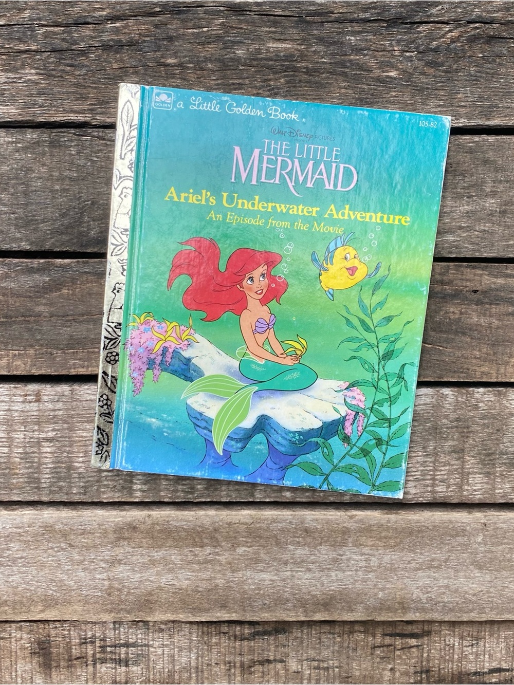 Vintage 1989 Disney The Little Mermaid Golden Book